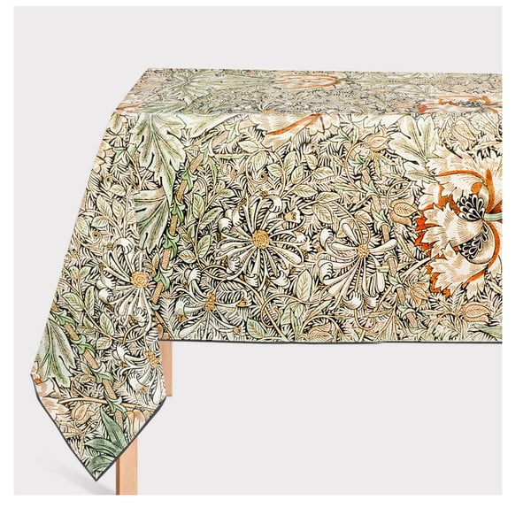 Бежова покривка за маса с лен Morris, 140 x 200 cm - Tierra Bella