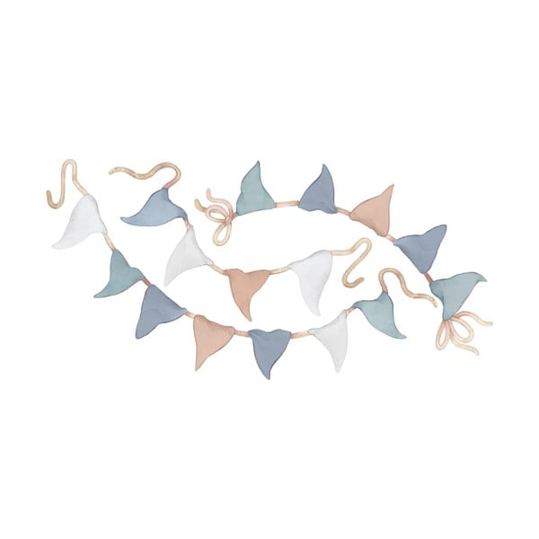 Детски стикери в комплект от 3 броя 66x33 cm Pennant Garlands - Lilipinso