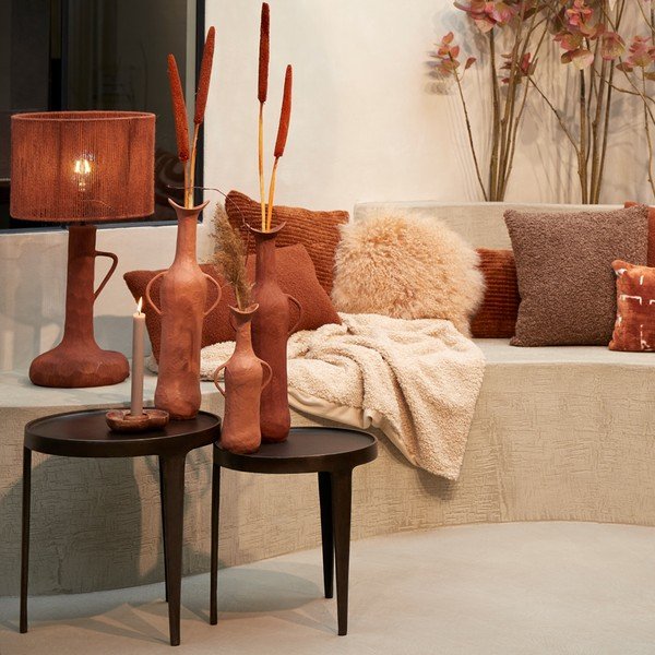 Червен  абажур ø 30 cm Tossa – Light & Living-image-1