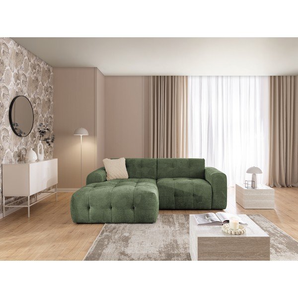 Зелен ъглов диван (ляв ъгъл/с лежанка) Melva – Ropez-image-2