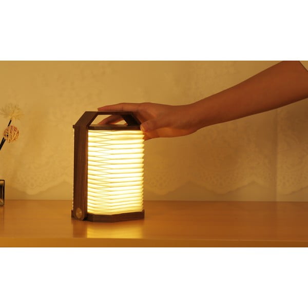 Бяла/в тъмно естествен цвят светлинна декорация с USB Origami – Gingko-image-2