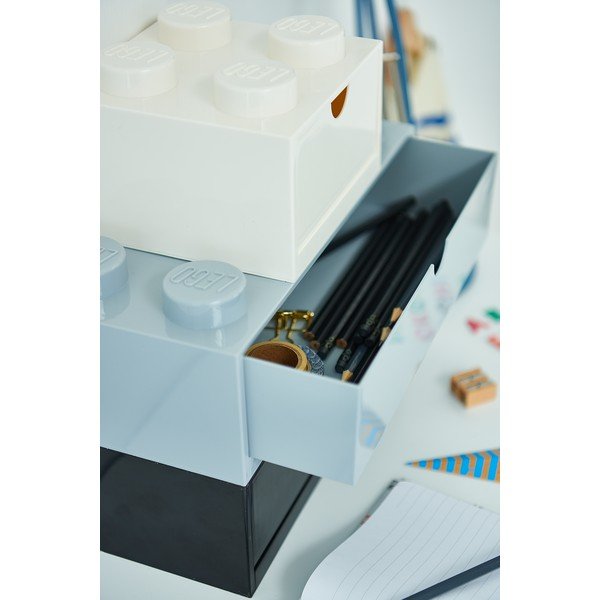 Сива кутия за бюро с чекмедже Brick - LEGO®-image-2