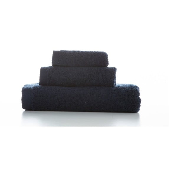 Комплект от 3 тъмносини памучни кърпи Lisa Coral - El Delfin