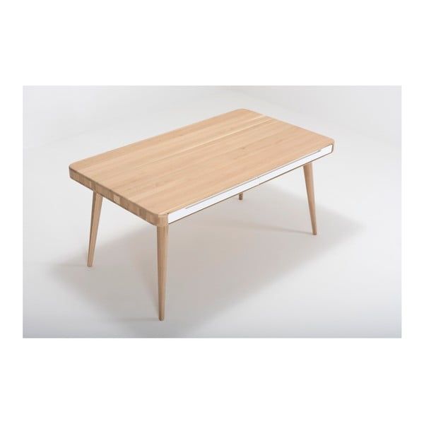 Дъбова маса за хранене Две, 160 x 90 cm Ena - Gazzda-image-4