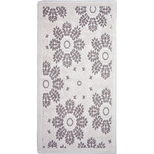 Сив и бежов памучен килим , 80 x 150 cm Papatya - Vitaus