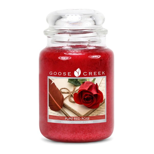 Ароматна свещ в стъклена кутия Red Rose, 150 часа горене - Goose Creek