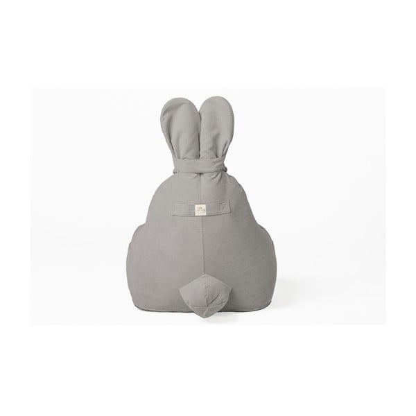 Сив детски пуф Funny Bunny – The Brooklyn Kids-image-3
