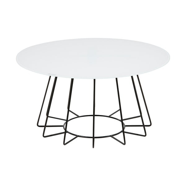 Бяла кръгла маса за кафе ø 80 cm Casia - Actona