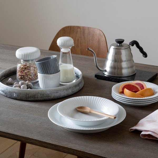 Бяла порцеланова чиния за супа Hammershoi, ⌀ 21 cm Hammershøi - Kähler Design-image-1