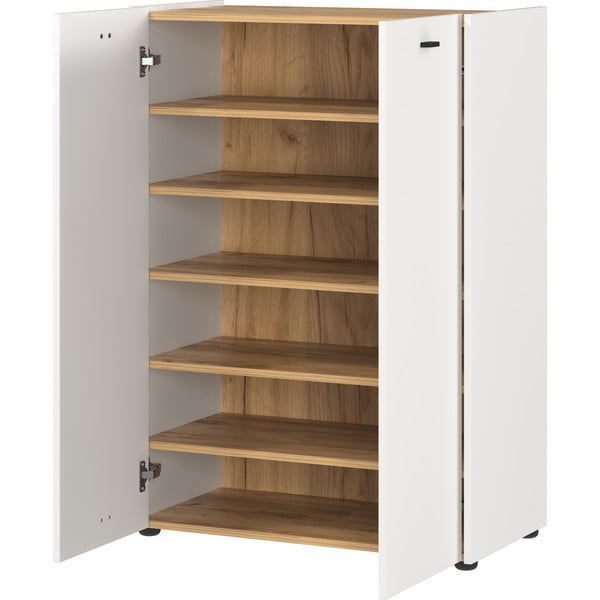 Бяла/естествена етажерка за обувки Lucena - Germania-image-3