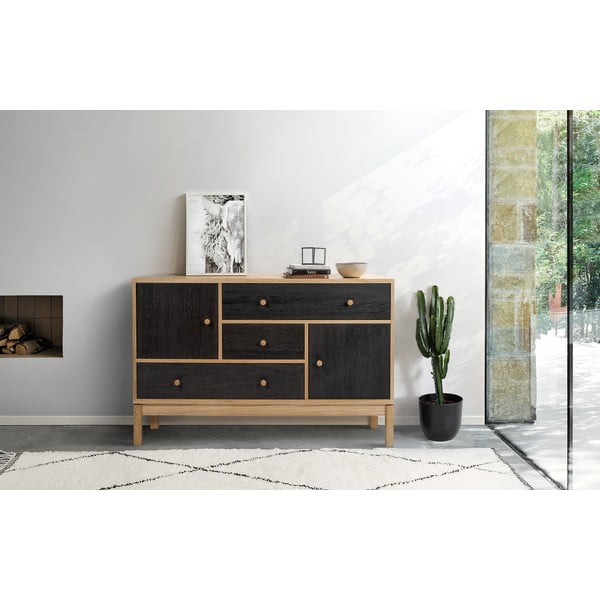 Черен и кафяв скрин AbbeyWood - Woodman-image-1