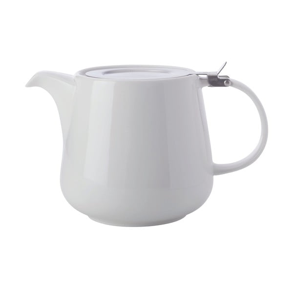 Чайник от бял порцелан с цедка Basic, 600 ml - Maxwell & Williams