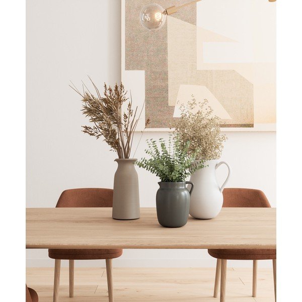 Бежова керамична ръчно изработена ваза (височина 30 см) Bia - Artevasi-image-1