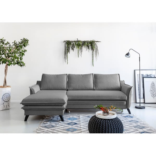 Сив ъгъл на разтегателен диван, ляв ъгъл Charming Charlie - Miuform-image-1