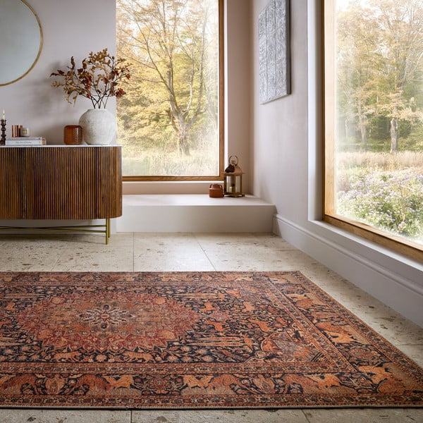 Бордо килим подходящ за пране 190x290 cm Nico Global – Flair Rugs-image-1
