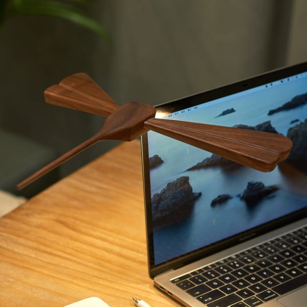 Кафява светлинна декорация с USB Dragonflight – Gingko-image-4
