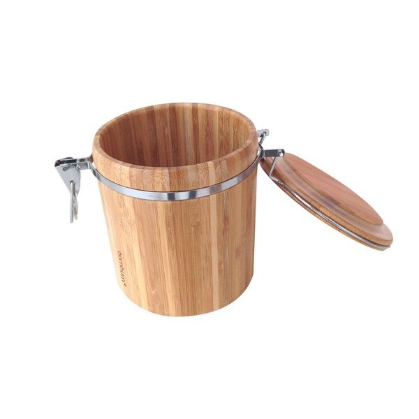 Bambusová úložná dóza Bambum Sante, výška 15 cm-image-1