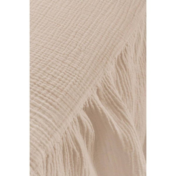 Бежово муселиново покривало за легло 90x200 cm Amilia – Jotex