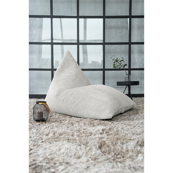 Черен пуф от рипсено кадифе Razz – SLOWDOWN-image-1