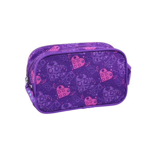 Fialová toaletní taška LEGO®Friends Hearts