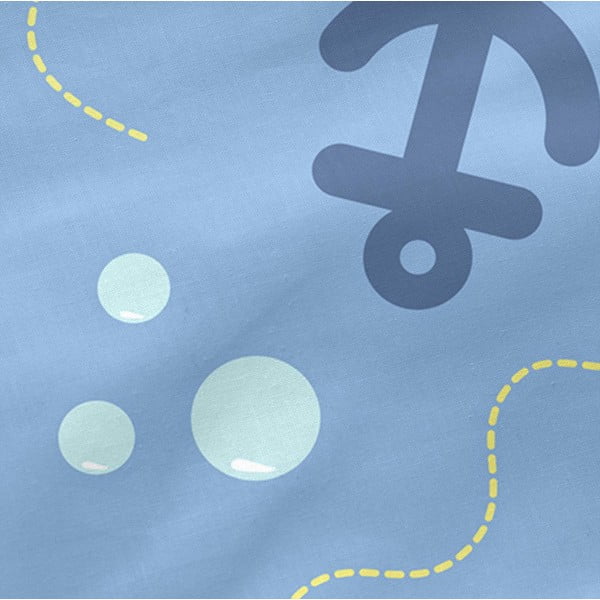 Бебешки памучен чаршаф Happynois , 120 x 60 cm Yellow Submarine - Mr. Fox-image-3