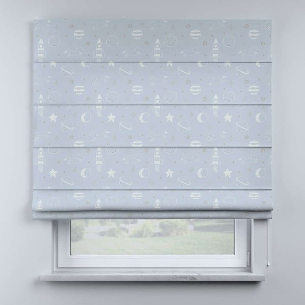 Синьо-сива детска ролетна щора 170x130 cm Magic - Yellow Tipi-image-4