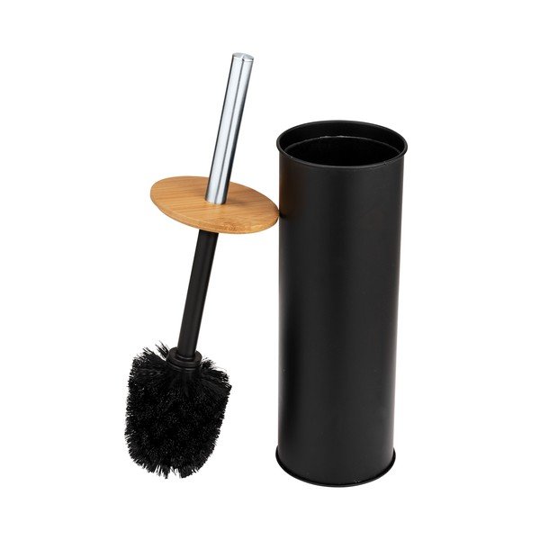 Черна стоманена четка за тоалетна Tortona – Wenko-image-1