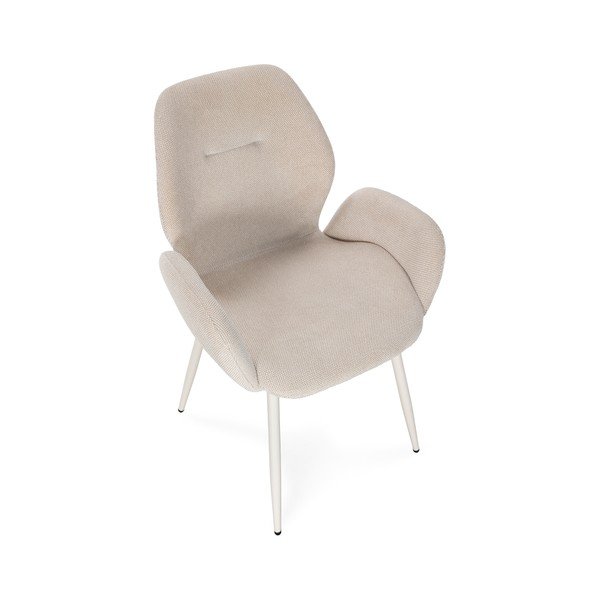 Бежови тапицирани трапезни столове в комплект 2 бр. Ansu – Marckeric-image-3