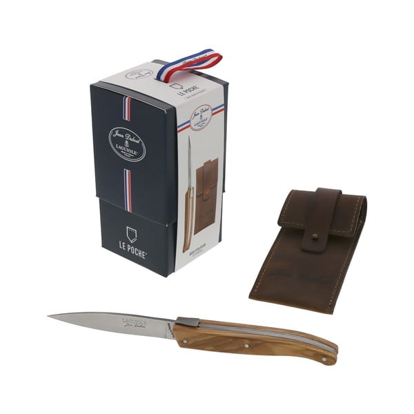 Джобно ножче с дървена дръжка Le Poche - Jean Dubost