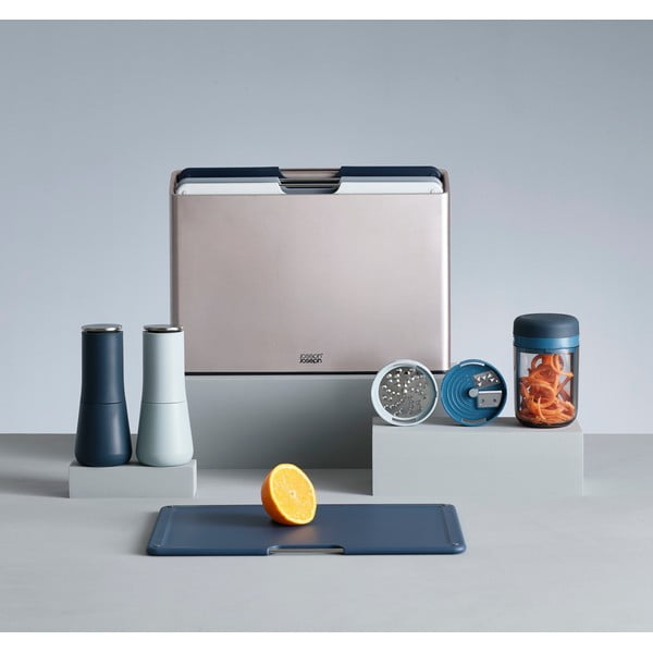 Комплект от 2 сини мелнички за сол и пипер Milltop Sky - Joseph Joseph-image-1