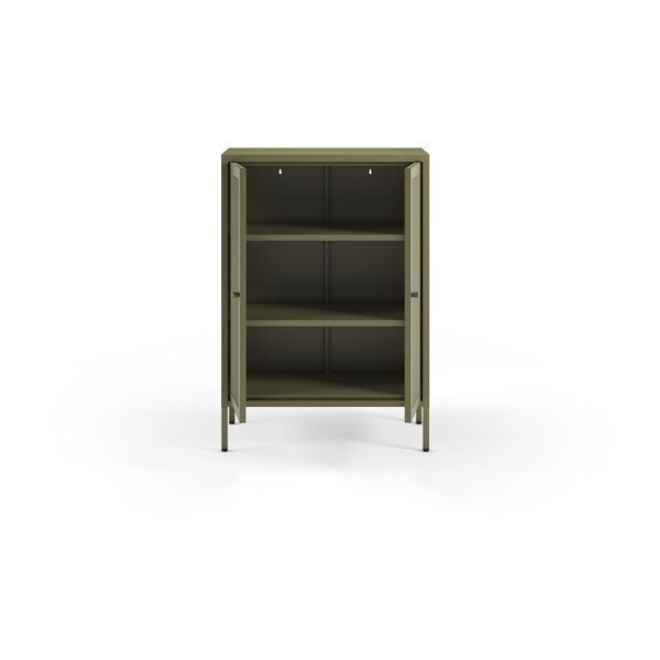 Зелено метално шкафче 70x100x40 cm Fayna – Marckeric-image-3