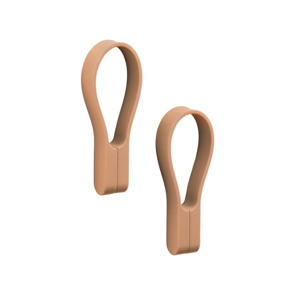 Бежова силиконова примка за кърпи 2 бр. Loop – Zone