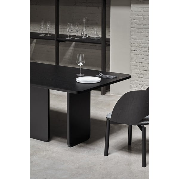 Черна маса за хранене , 200 x 100 cm Arq - Teulat-image-2