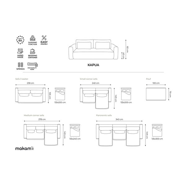 Кадифена табуретка  в цвят лавандула Kapua – Makamii-image-4