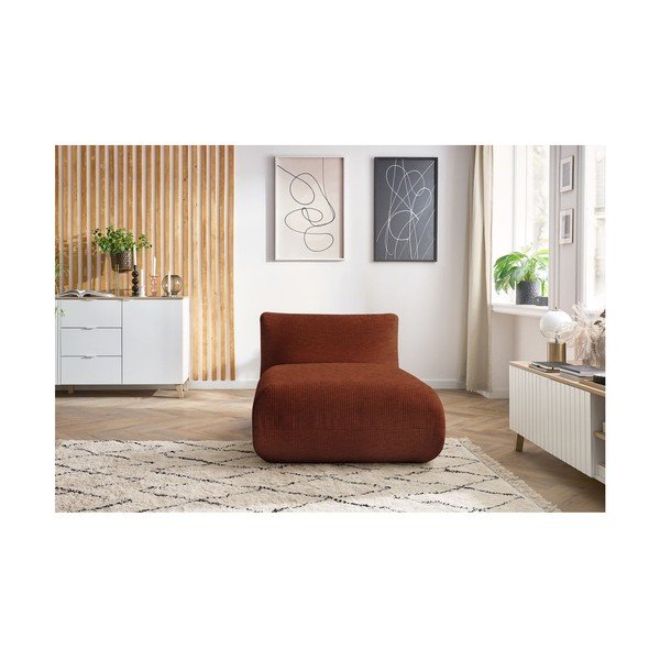 Оранжев велурен модул за диван Lecomte - Bobochic Paris-image-4