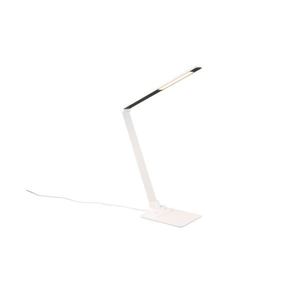 Бяла LED настолна лампа с възможност за димиране (височина 72 cm) Travis - Trio