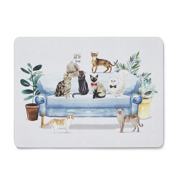 Коркова подложка 4 бр. 21,5x29 см Curious Cats - Cooksmart ®