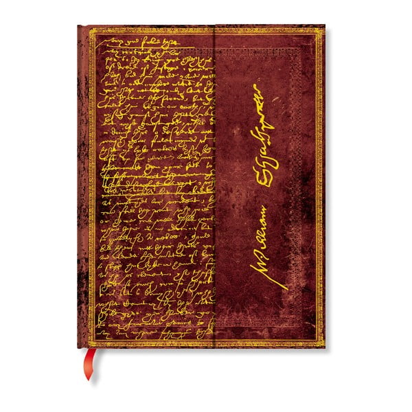 Тетрадка с твърди корици без подвързия Шекспир, 18 x 23 cm - Paperblanks