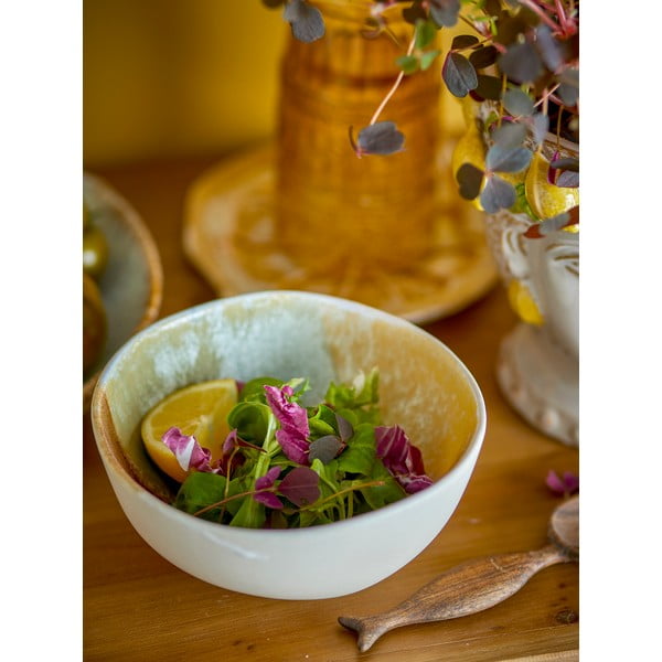 Кремави глинени купички в комплект от 4 бр. 525 ml Lacey – Bloomingville-image-3