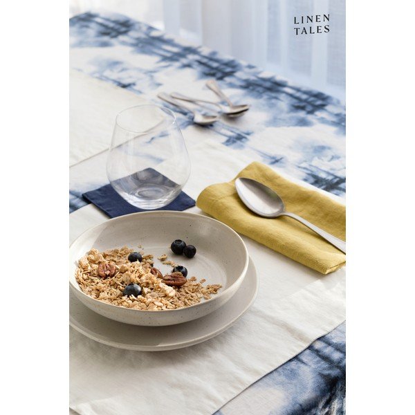 Бяла ленена подложка, 35 x 45 cm - Linen Tales-image-1