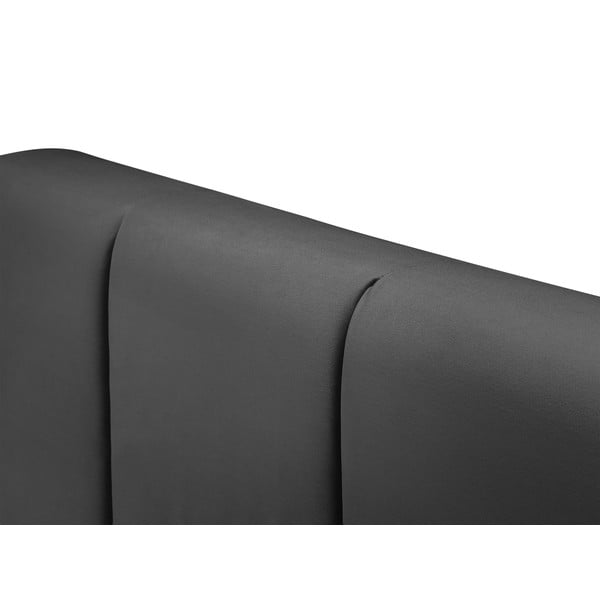 Тъмно сиво кадифено двойно легло , 200 x 200 cm Afra - Mazzini Beds-image-4