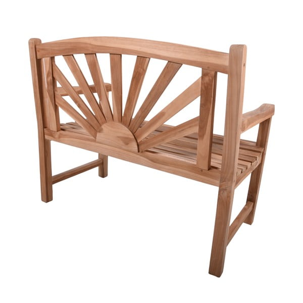 Градинска пейка от масивно дърво в естествен цвят Marisa – Garden Pleasure-image-2