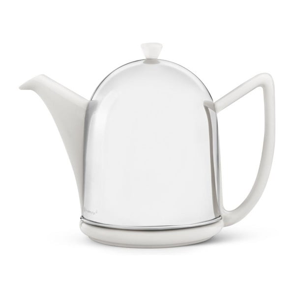 Бял чайник с цедка за насипен чай Manto, 1,5 л - Bredemeijer