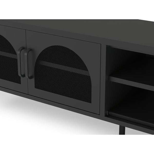 Черна маса за телевизор 160x50 cm Diora – Marckeric-image-4