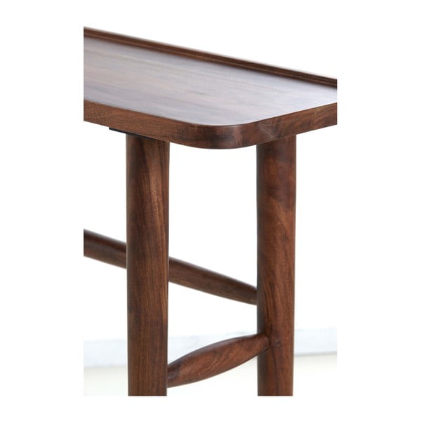 Кафява конзолна маса от масивна акация 30x120 cm Qiano – Light & Living-image-4