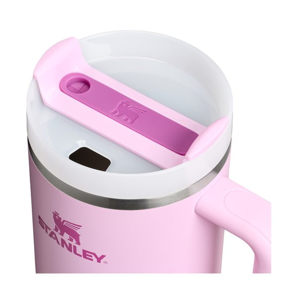 Розов термос със сламка от неръждаема стомана 1,18 l Quencher H2.0 FlowState Tumbler Cherry Blossom – Stanley-image-4