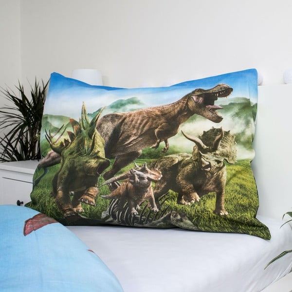 Единично  памучно детско спално бельо 140x200 cm Jurassic World – Jerry Fabrics-image-1