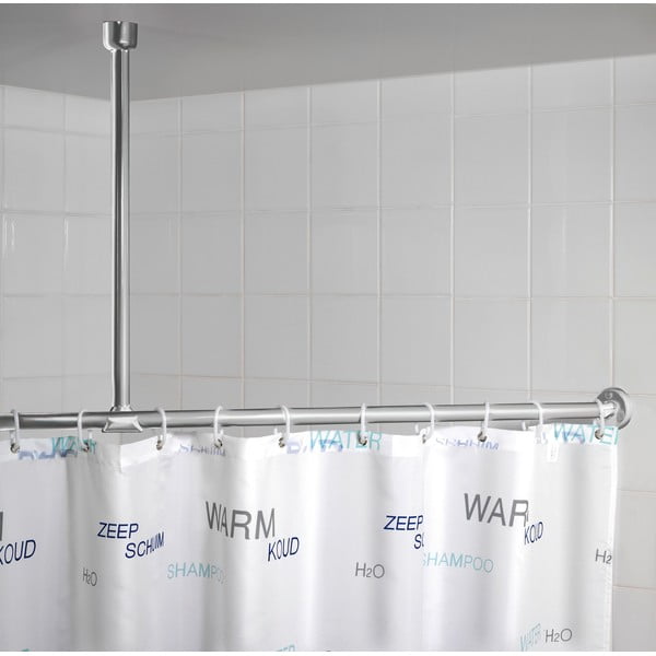 Таванна стойка за душ завеса в сребристо 57 см - Wenko