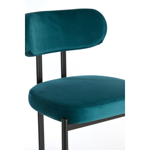 Кадифени трапезни столове в комплект от 2 бр. петролени Sonja – Light & Living-image-2