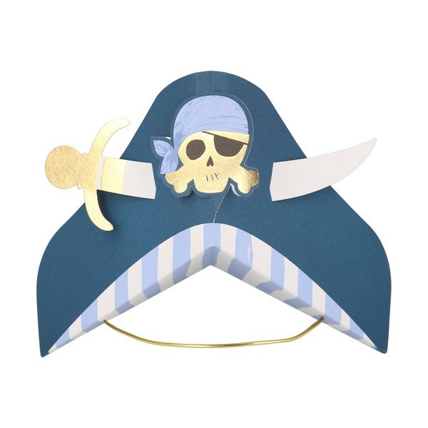 Хартиени шапки в комплект 8 бр. Pirate – Meri Meri-image-3